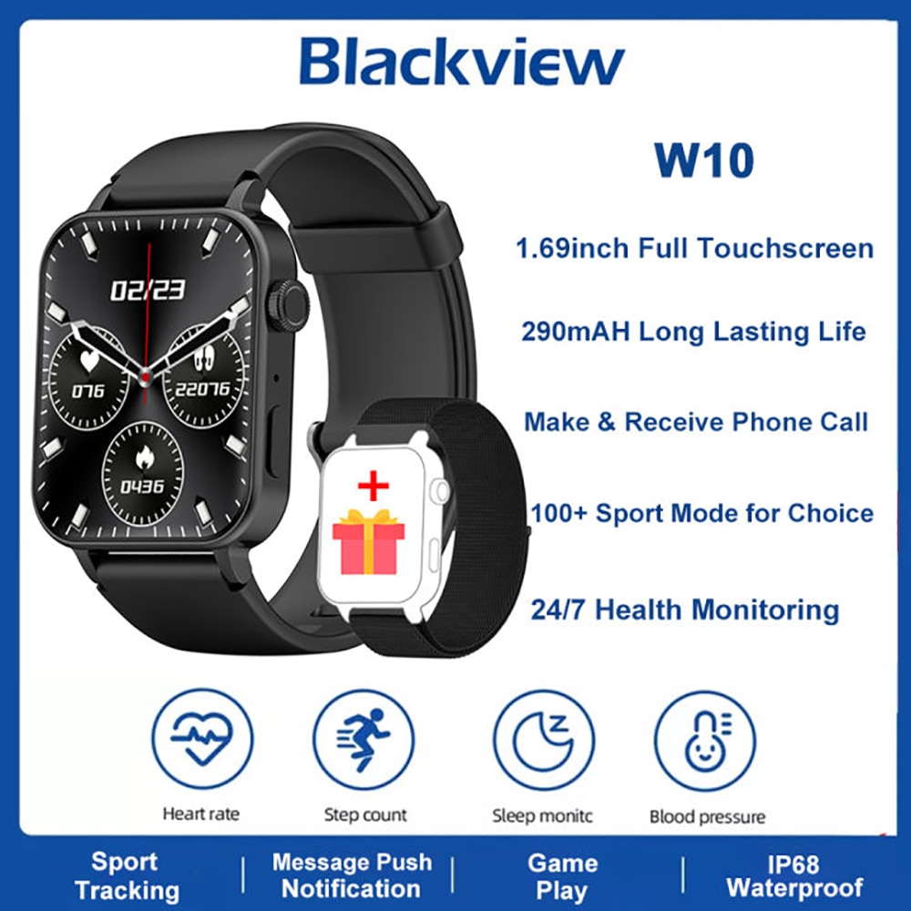 Blackview W10  ȭ Ʈ ġ, ɹڼ, ,  ͸ ð, , 1.69 ġ